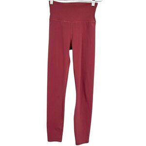 Vuori Rib Studio Leggings Raspberry Pink *FLAW* Size XS ? High Rise Full Length